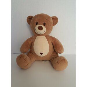 Build a Bear Brown Tan Teddy Plush Heart Belly 11' BAB‎ Stuffed Animal Toy Kids